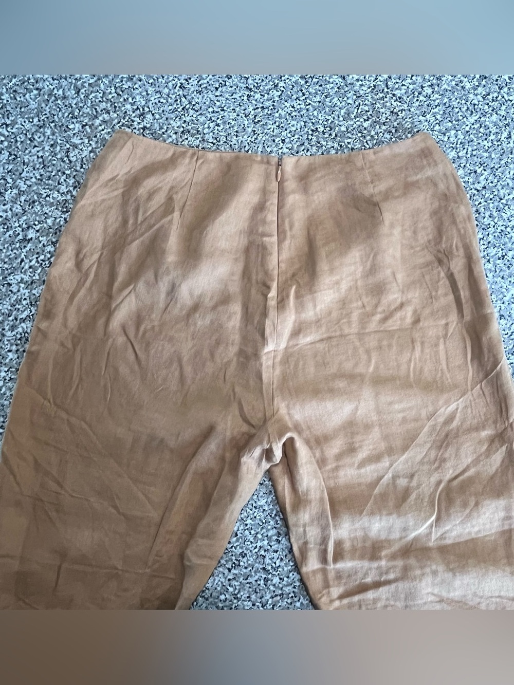 Reformation Justin High Rise Linen Pants Trousers Barely Brown Womens 6 - Picture 9 of 9
